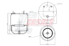 Casals B2953 - BOTELLA SUS.NEUMATICA DAF